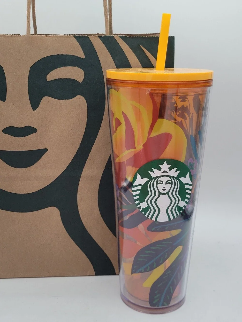 Starbucks Tropical Floral 24 Ounce Tumbler